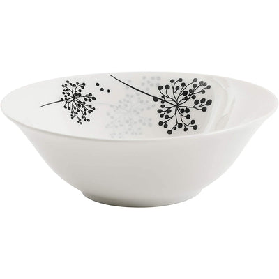 Gibson Netherwood 12 Pc Glaze Dinnerware Plates, Bowls, and Mugs, White (3 Pack)