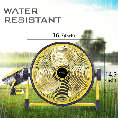 Geek Aire Outdoor Floor Fan 12" Cordless Variable Speed Rechargeable (4 Pack) - VMInnovations