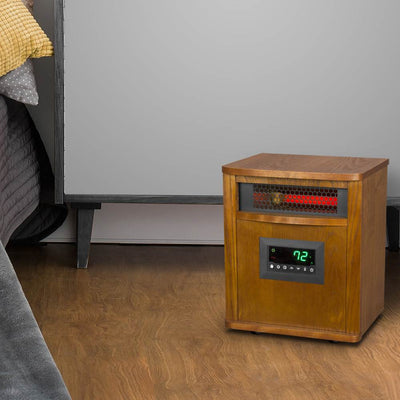 Lifesmart 6 Element 1500W Electric Infrared Quartz Indoor Space Heater, (2 Pack) - VMInnovations