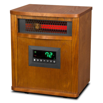 Lifesmart 6 Element 1500W Electric Infrared Quartz Indoor Space Heater, (2 Pack) - VMInnovations