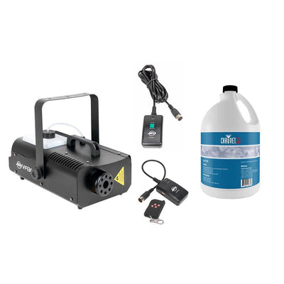 American DJ 1300W Mobile Fog Machine w/ Remote Controls + Fog Smoke Juice Fluid