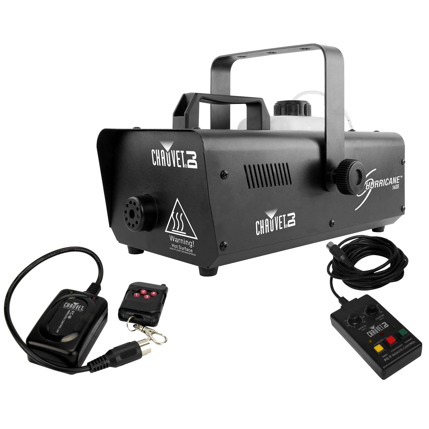 Chauvet DJ Hurricane 1400 Special Effects Smoke Fog Machine + Wireless Remote