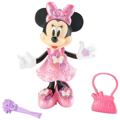 Fisher Price Disney 10" Singing Minnie Mouse Bloomin' Bows Minnie Doll (Used)
