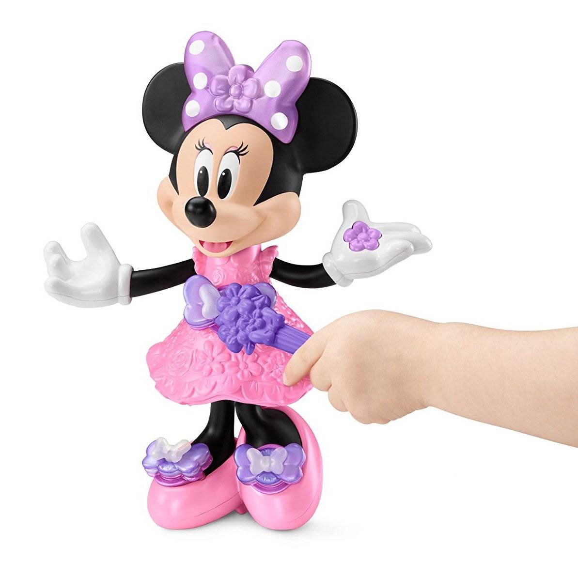 Fisher Price Disney 10" Singing Minnie Mouse Bloomin' Bows Minnie Doll (Used)