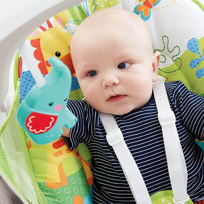 Fisher Price Infant 2-in-1 Rainforest Friends Take-Along Swing & Seat (Open Box)