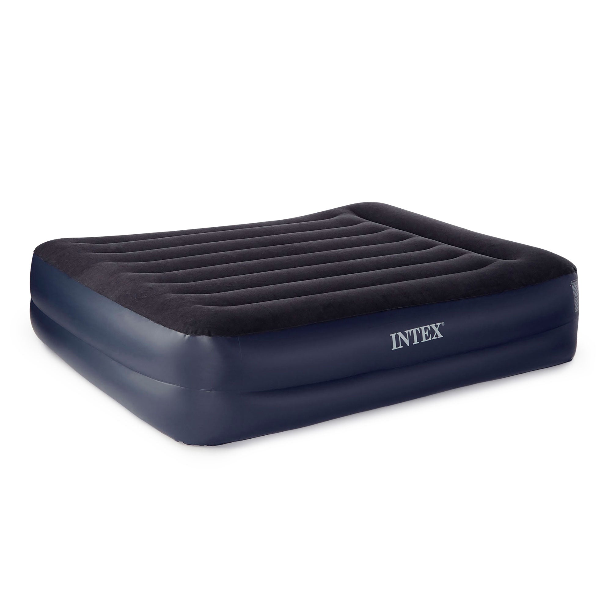 Intex Dura-Beam Pillow Rest Airbed w/ Fiber-Tech Built-In Pump, Queen | Used