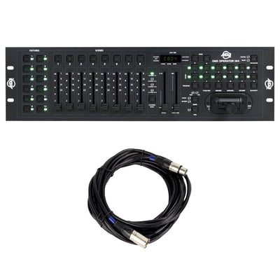 American DJ DMX/MIDI Operator 384 Channel Light Controller and 25 Foot DMX Cable