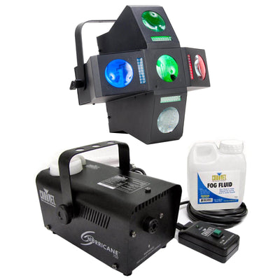 American DJ Monster Fun LED and Strobe + Fog Machine with Fog Fluid and Remote