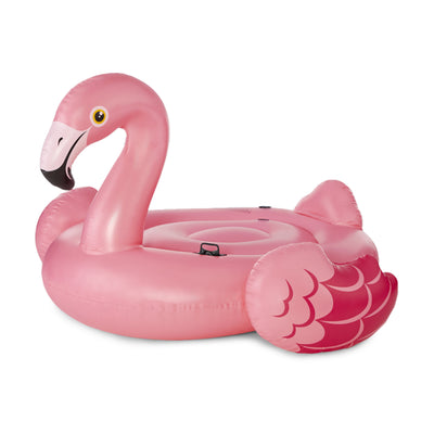 Intex Giant Inflatable Ride-On 86" Mega Flamingo Island Pool Float (Used)