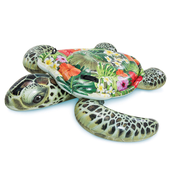 Intex Realistic Sea Turtle Inflatable Ride-On Float with Handles | (Open Box)