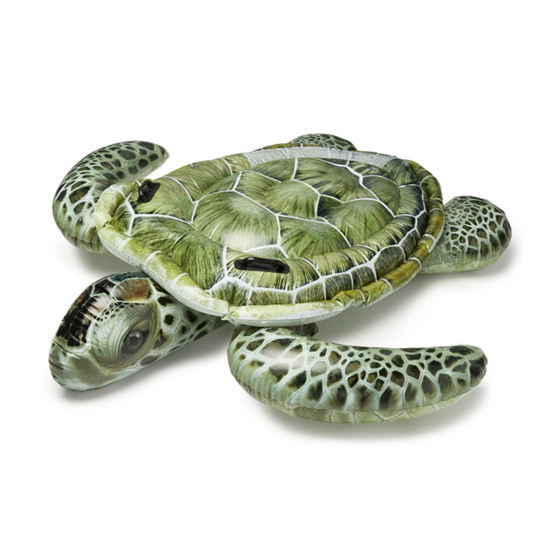 Intex Realistic Sea Turtle Inflatable Ride-On Float with Handles | (Open Box)