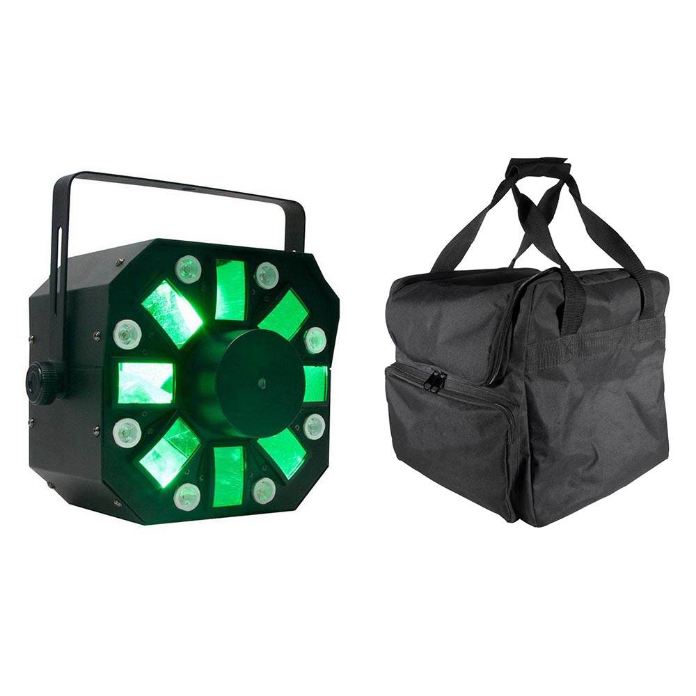 ADJ Stinger DMX Laser, Strobe & Moonflower LED Light + Transport Travel Case