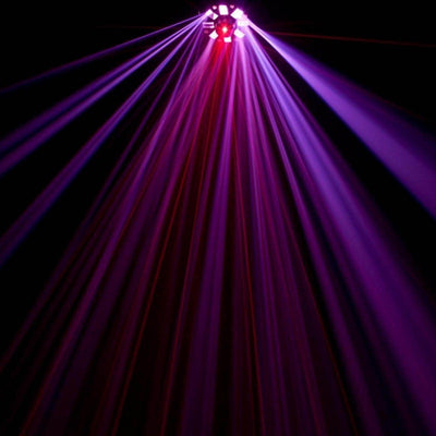 ADJ Stinger DMX Laser, Strobe & Moonflower LED Light + Transport Travel Case