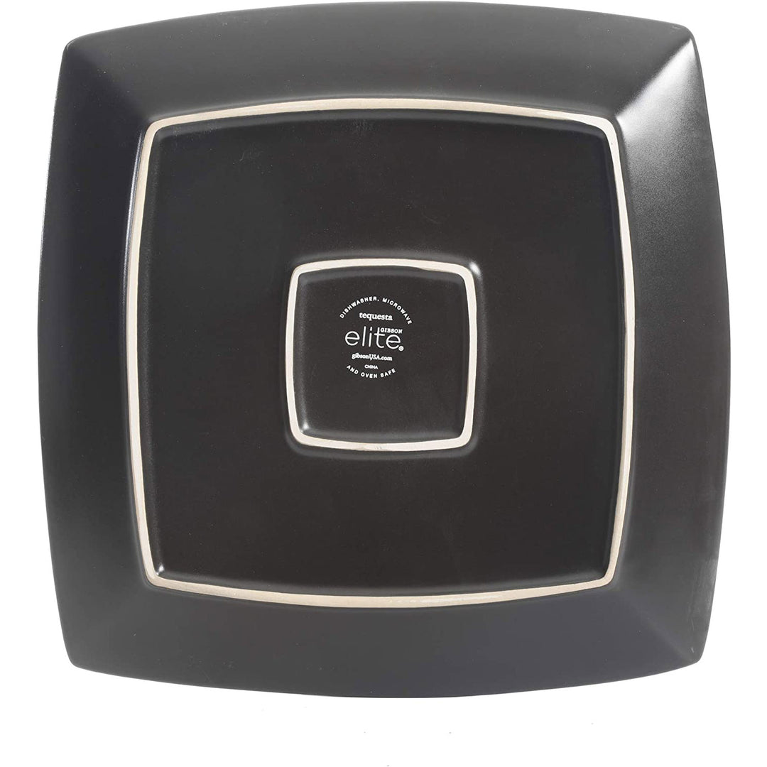 Gibson Elite 16 Piece Glazed Dinnerware Set with Plates, Bowls, & Mugs (3 Pack) - VMInnovations