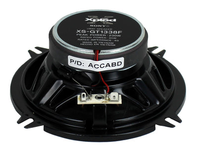 2) Sony XS-GT1338F 5.25" 230 Watt 3-Way Car Audio Coaxial Speakers - Open Box