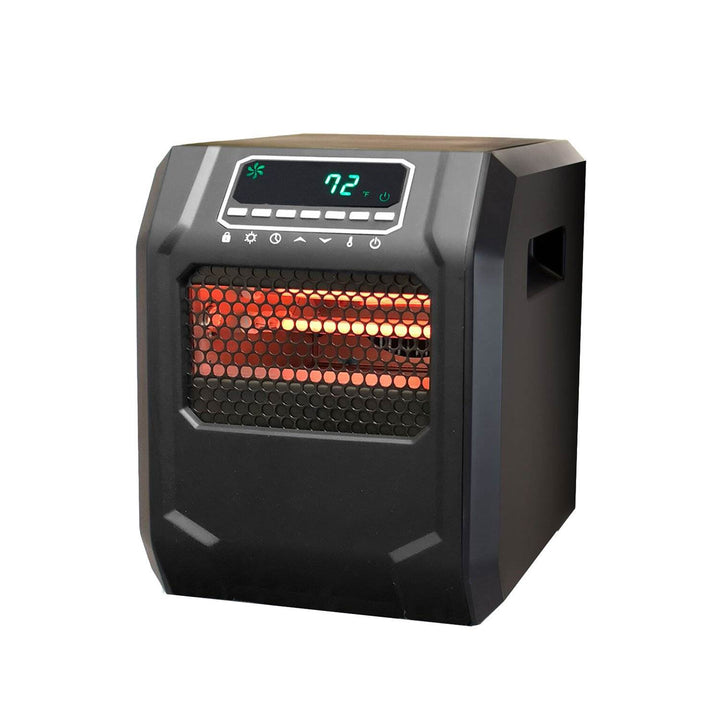 Lifesmart 4 Element 1500W Portable Electric Infrared Quartz Space Heater, Indoor