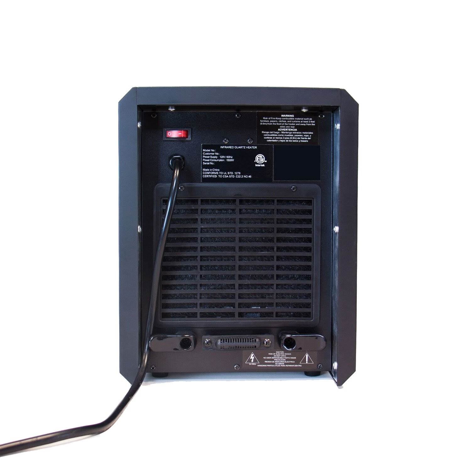 Lifesmart 4-Element Quartz Infrared Electric Large Room Space Heater (Open Box)