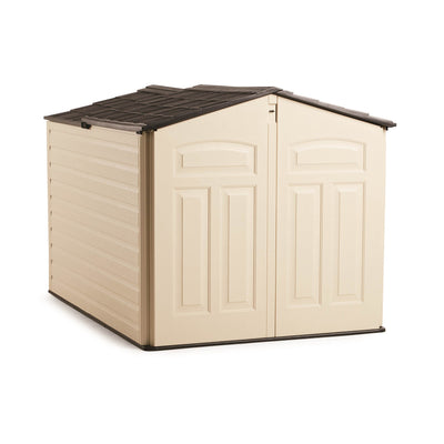 Rubbermaid 96 Cubic Feet Low-Profile Slide Lid Storage Shed | 1800005 (Open Box)