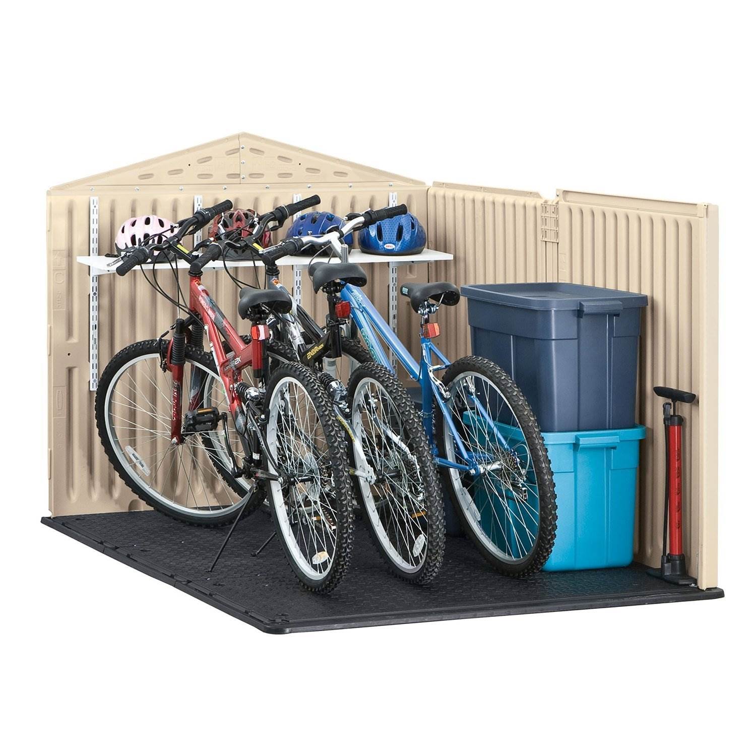 Rubbermaid 96 Cubic Feet Low-Profile Slide Lid Storage Shed | 1800005 (Open Box)