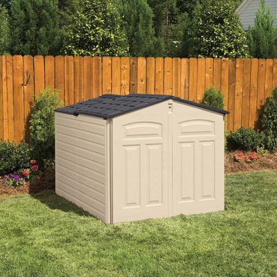 Rubbermaid 96 Cubic Feet Low-Profile Slide Lid Storage Shed | 1800005 (Open Box)