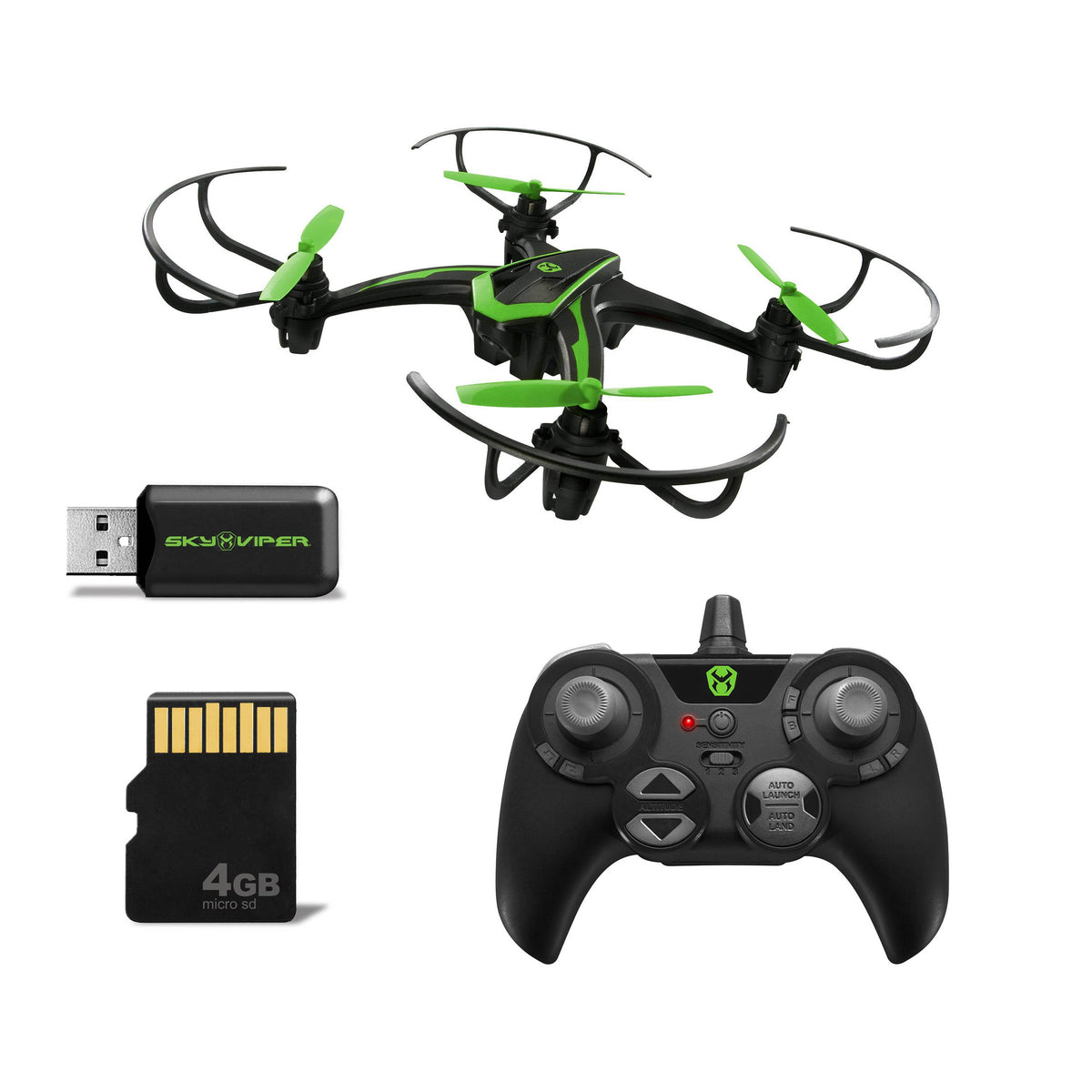 Sky Viper s1350 HD Video Stunt Drone w/ 8 Stunts and Flight Assist (Open Box)