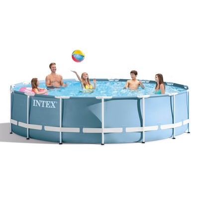 Intex 15' x 33" Prism Frame Above Ground Swimming Pool Set with Pump (Open Box)