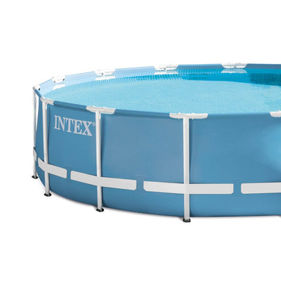 Intex 15' x 33" Prism Frame Above Ground Swimming Pool Set with Pump (Open Box)