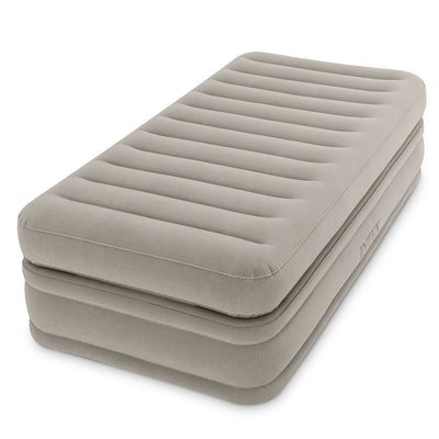 Intex 64443E Inflatable Prime Comfort Elevated Twin Airbed with Built-In Pump