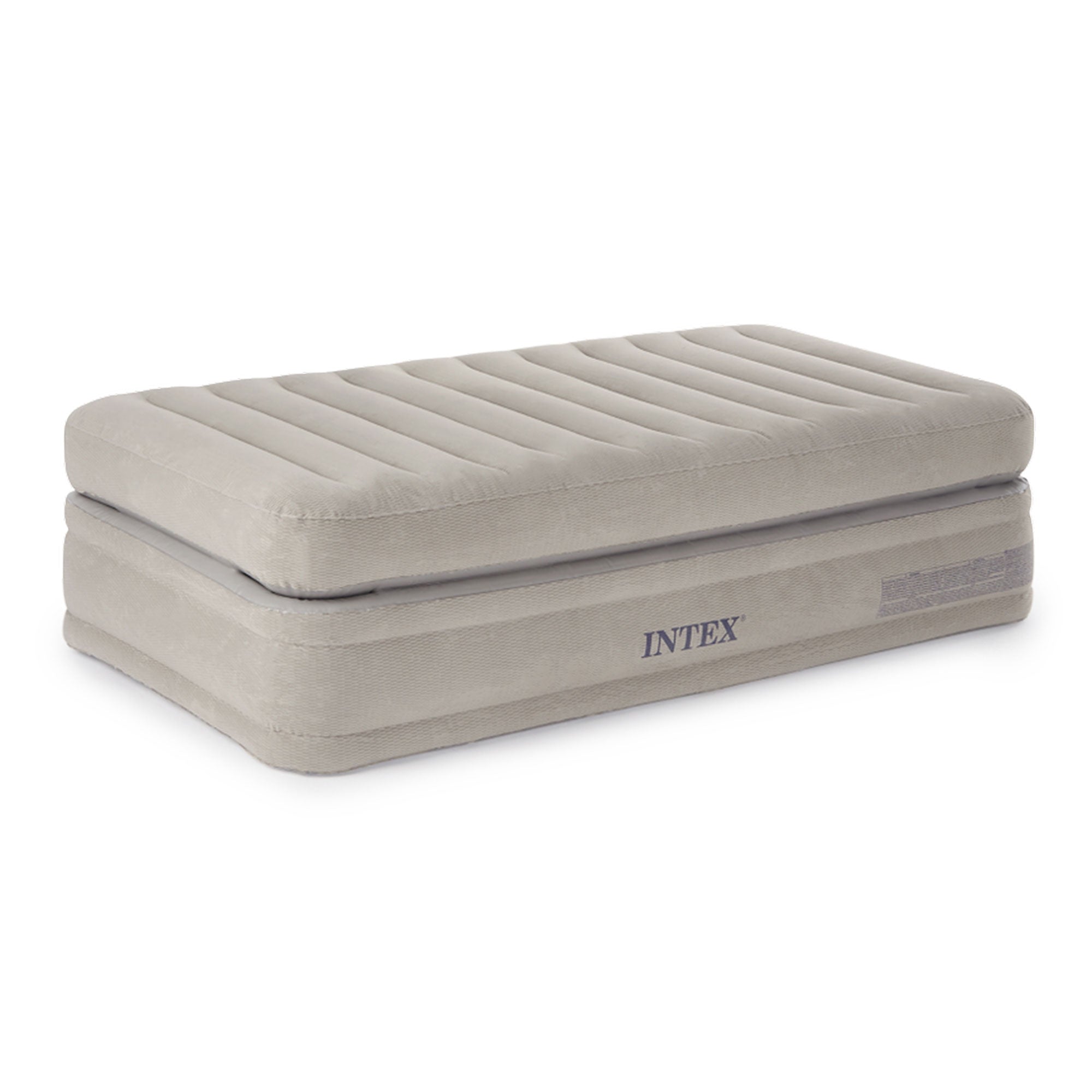 Intex 64443E Inflatable Prime Comfort Elevated Twin Airbed with Built-In Pump