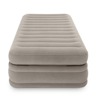 Intex 64443E Inflatable Prime Comfort Elevated Twin Airbed with Built-In Pump