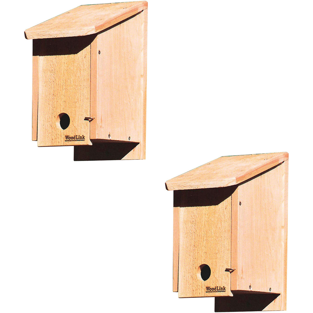 Woodlink Kiln-Dried Cedar Birdhouse Winter Roosting/Shelter Box, Brown (2 Pack)