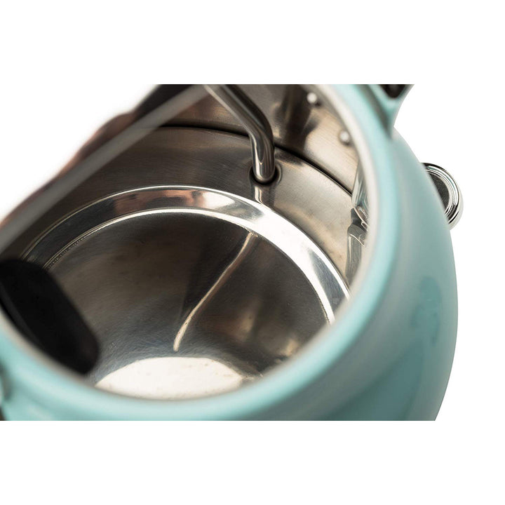 Haden Heritage 1.7L Stainless Steel Electric Water Kettle, Turquoise (Open Box)