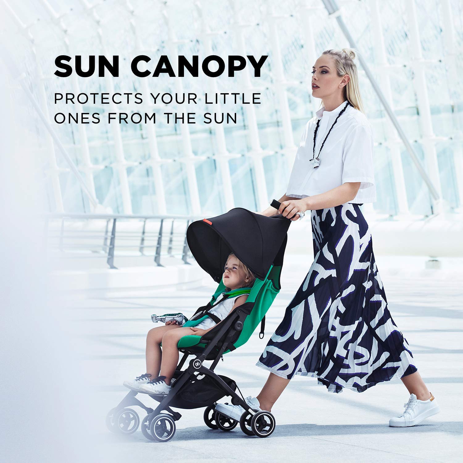 GB Gold Pockit Plus Lightweight Folding All Terrain Infant Stroller, Night Blue - VMInnovations