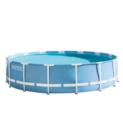 Intex 15 Feet x 42 Inches Frame Pool Set w/ Ladder, Cover, & Pump (Open Box)