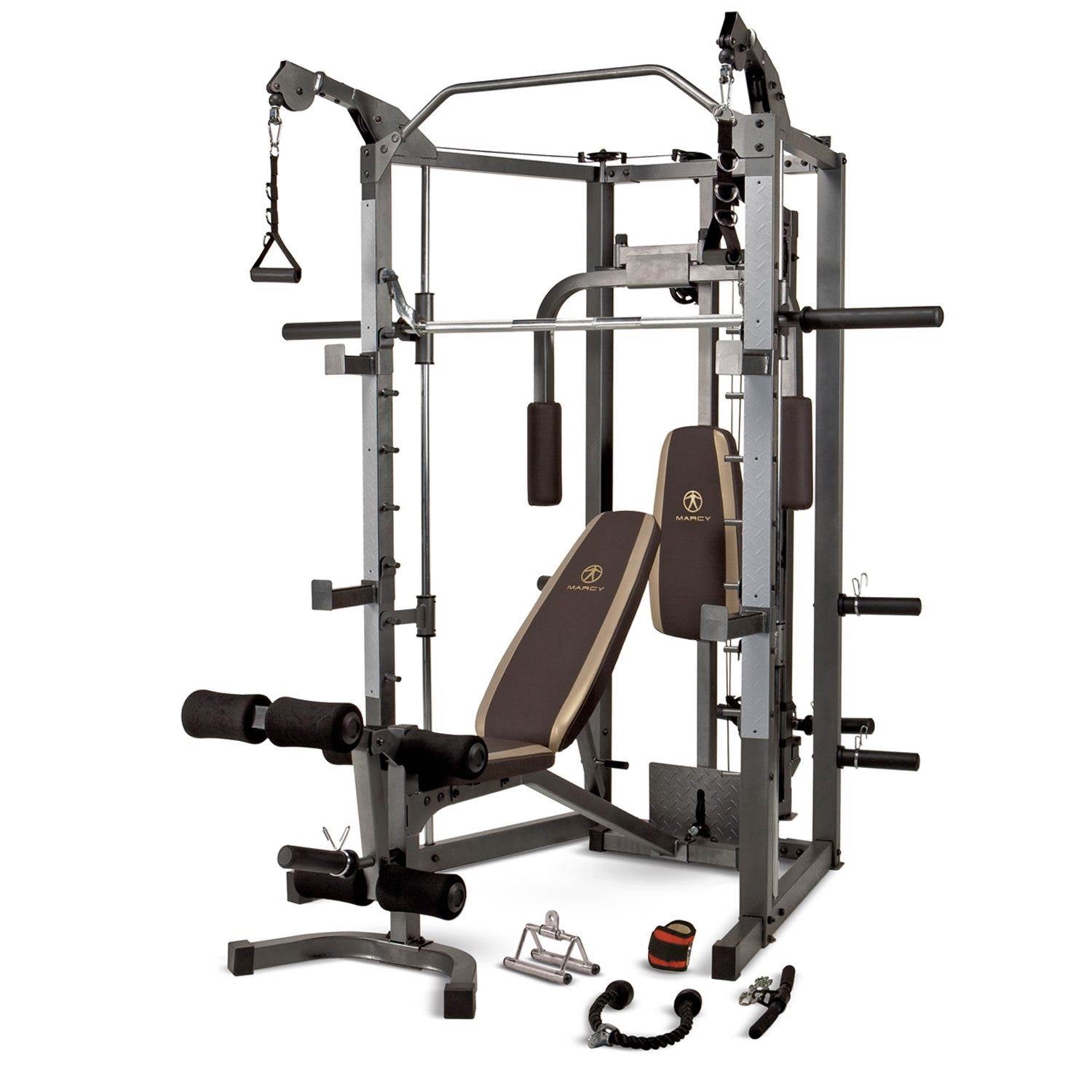 Marcy Combo Smith Heavy-Duty Total Body Strength Home Gym Workout Machine - VMInnovations