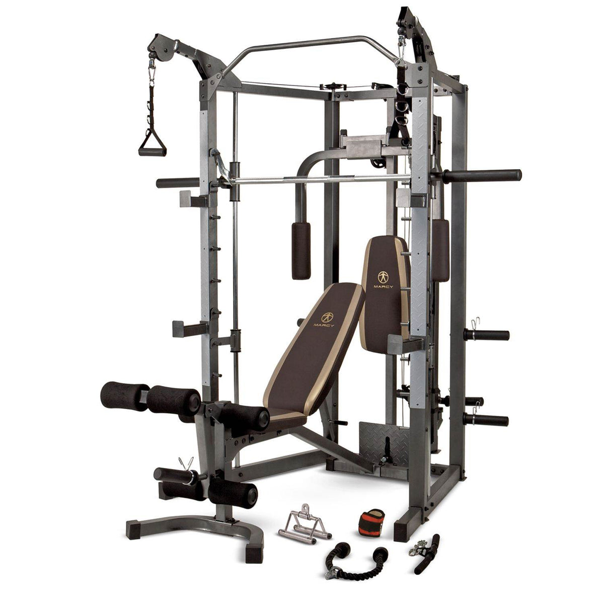 Marcy Combo Smith Heavy-Duty Total Body Strength Home Gym Machine (Open Box)