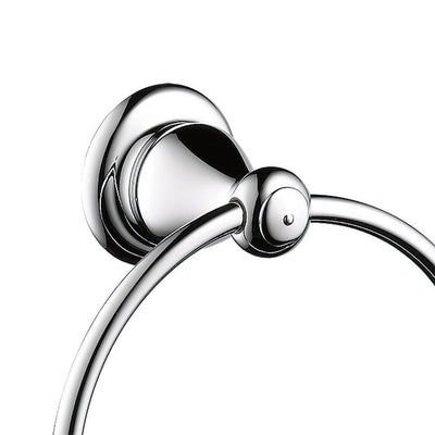 Delta Leland Bathroom Wall Towel Holder Ring Hardware Polished Chrome (Open Box)