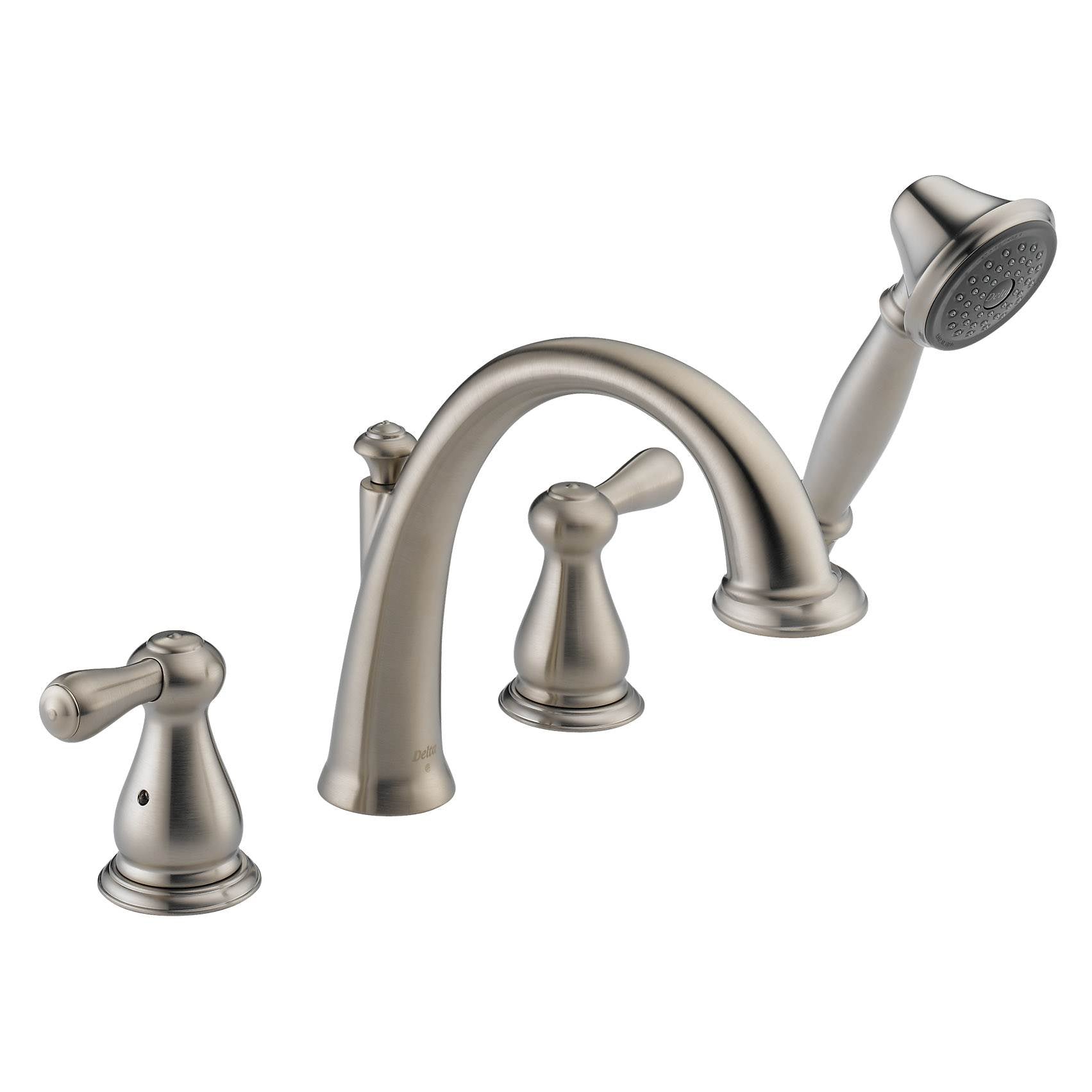 Delta Faucets Bathroom Roman Tub Trim w/ Hand Shower, Stainless Steel (Open Box)