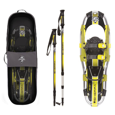 Yukon Charlie's Sherpa Series Snowshoe 8x21", Yellow/ Black, 80-5005K (Open Box)