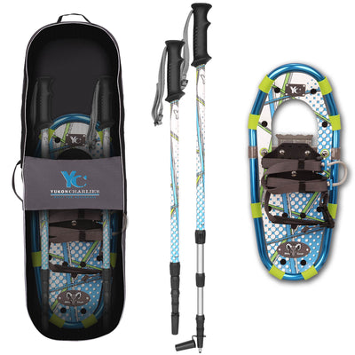 Yukon Charlie's Youth Series Snowshoe 7 x 16 Inches for Juniors, Blue (Used)