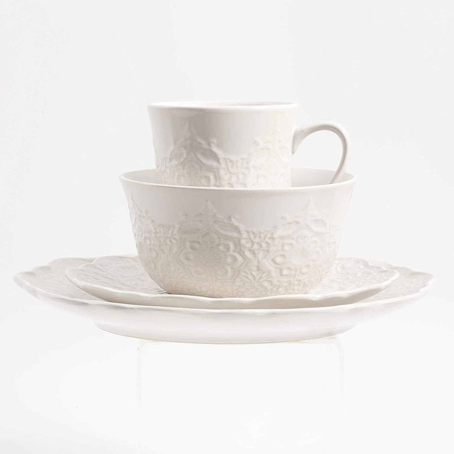 Gibson Elite 16 Piece Reactive Glaze Dinnerware Set (Open Box)