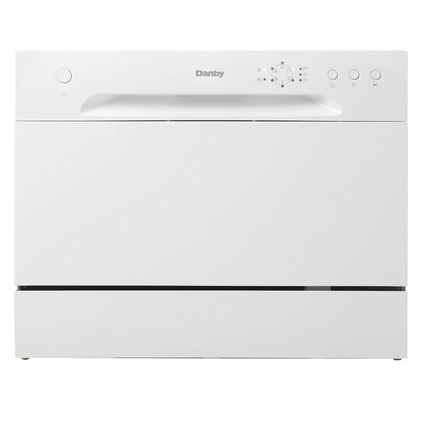 Danby 6 Place Setting Energy Star LED Countertop Dishwasher, White | DDW621WDB