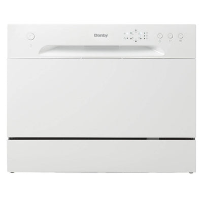 Danby 6 Place Setting Energy Star LED Countertop Dishwasher, White | DDW621WDB