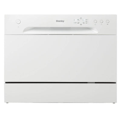 Danby 6 Place Setting Energy Star LED Countertop Dishwasher, White (Open Box)