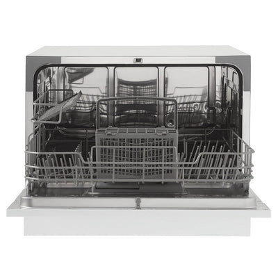 Danby 6 Place Setting Energy Star LED Countertop Dishwasher, White | DDW621WDB