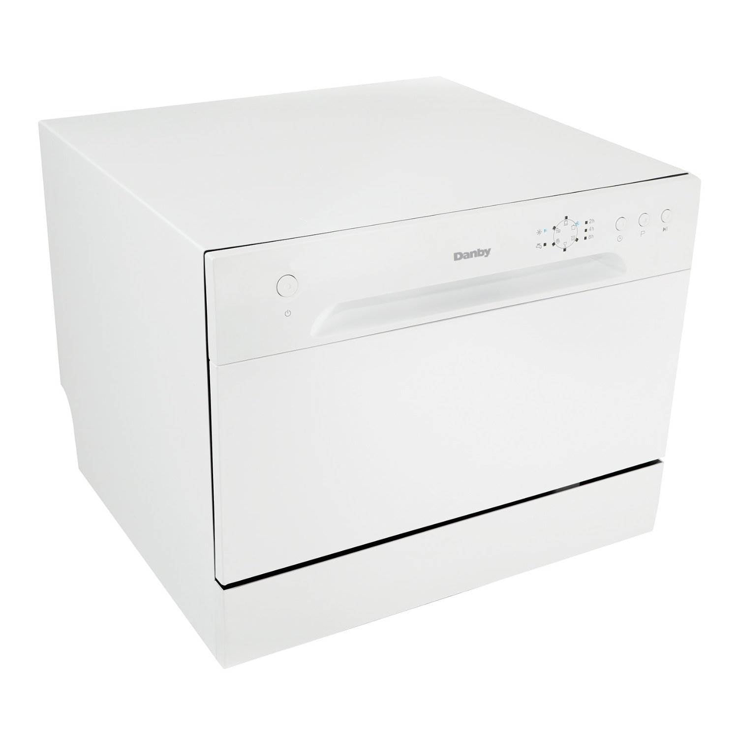 Danby 6 Place Setting Energy Star LED Countertop Dishwasher, White | DDW621WDB
