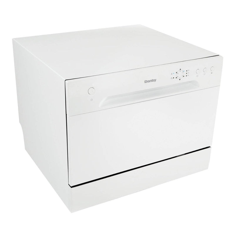 Danby 6 Place Setting Energy Star LED Countertop Dishwasher, White (For Parts)