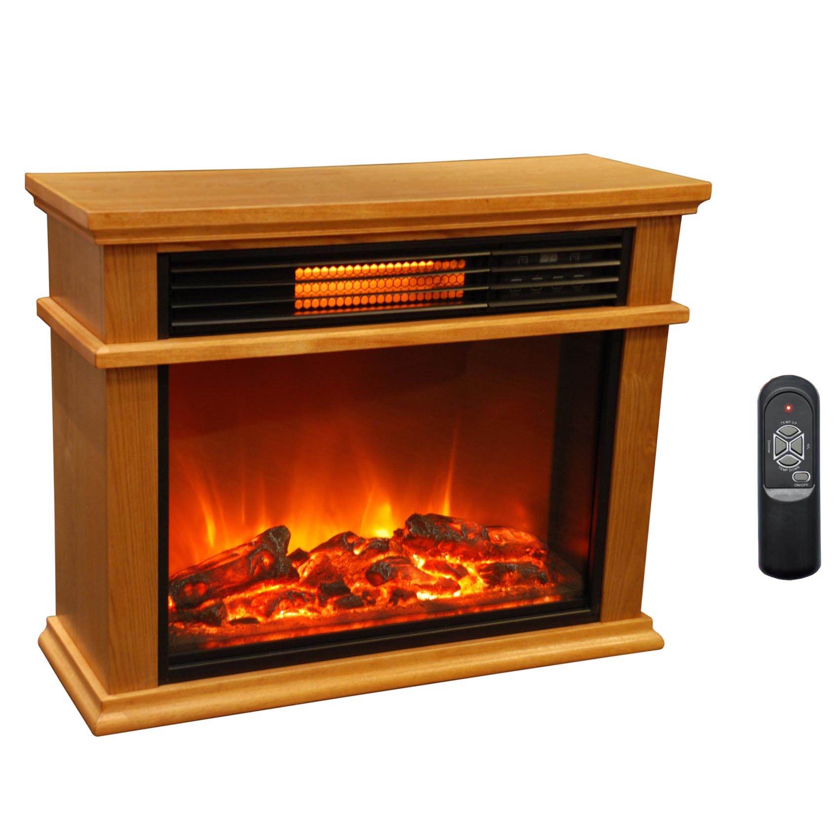 LifeSmart LifePro 3 Element Portable Electric Infrared Fireplace Heaters (Pair) - VMInnovations