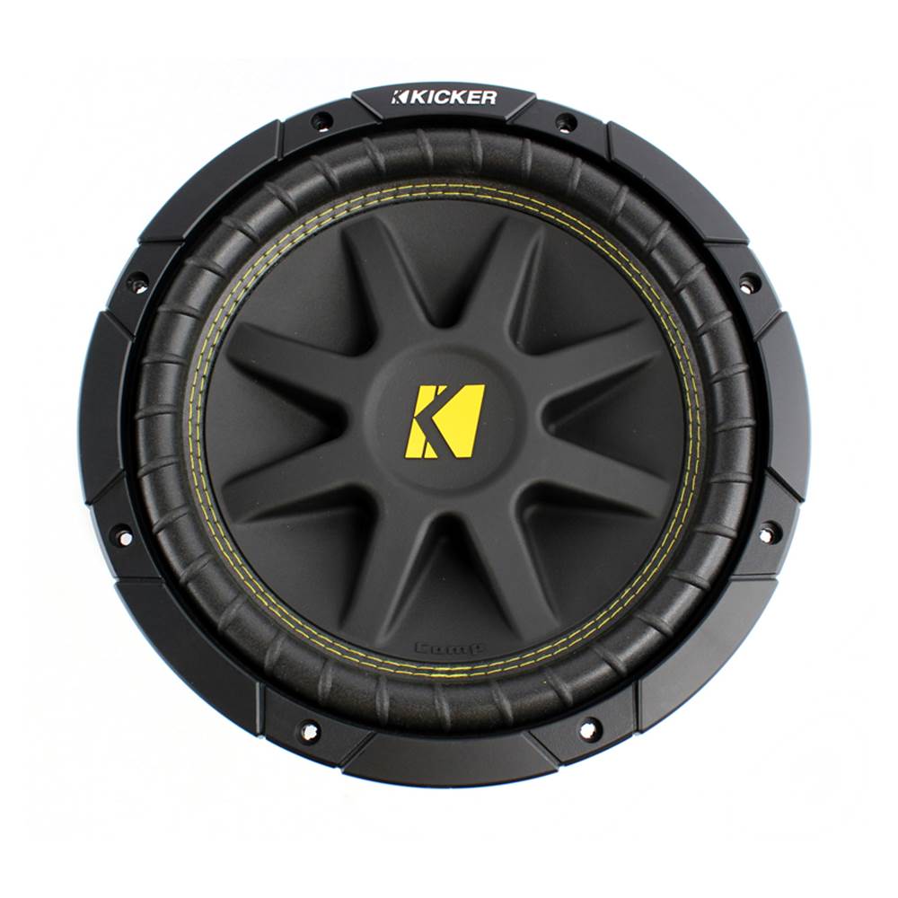 Kicker 10 Inch 600W COMP Car Subwoofers (2) + Dual Speaker Box for Jeep Wrangler
