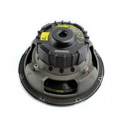 Kicker 10 Inch 600W COMP Car Subwoofers (2) + Dual Speaker Box for Jeep Wrangler